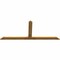 Ekena Millwork Portland Rough Sawn Timber Gable Bracket, Western Red Cedar, 108"W x 45"H x 2"D x 6"F, 10/12 Pitch GBW108X45X0206POR00RWR - alternate 2